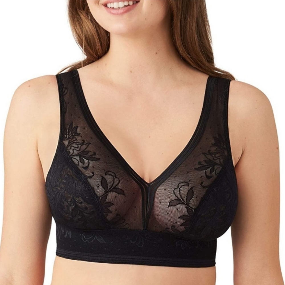 Wacoal Wireless Lace Bralette - Picture 1 of 6